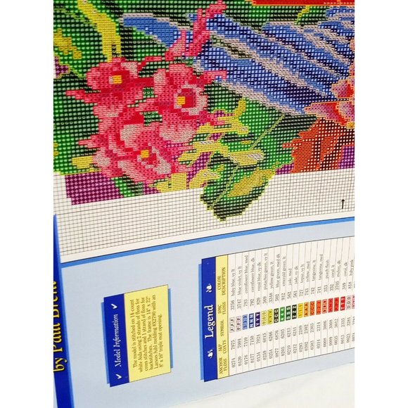 Paradise Macaws Birds Parrots Cross Stitch Leaflet Book Color Charts 1990 10205 - Picture 3 of 6